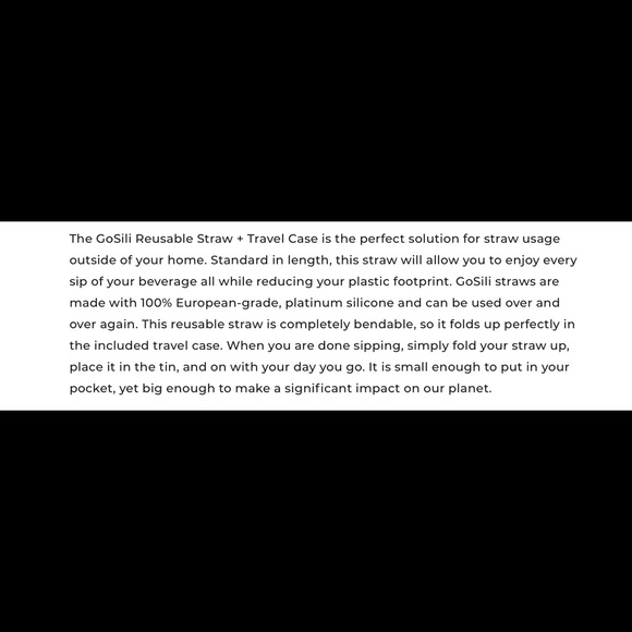 NWT never opened TWO (1 Cobalt 1 Mint) silicone reusable straws in small… - Picture 3 of 11